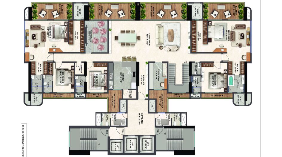 Sai-Palm-View-10 BHK-Duplex-floor-Plan